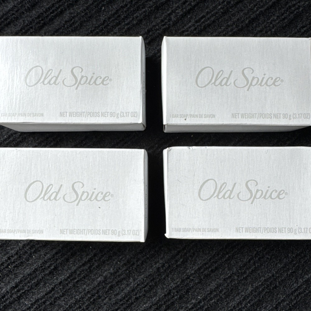 Vintage‎ Old Spice Deodorant Bar Soap Lot of 4 SEALED NOS
